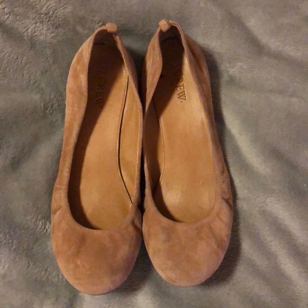 J. Crew suede ballet flats